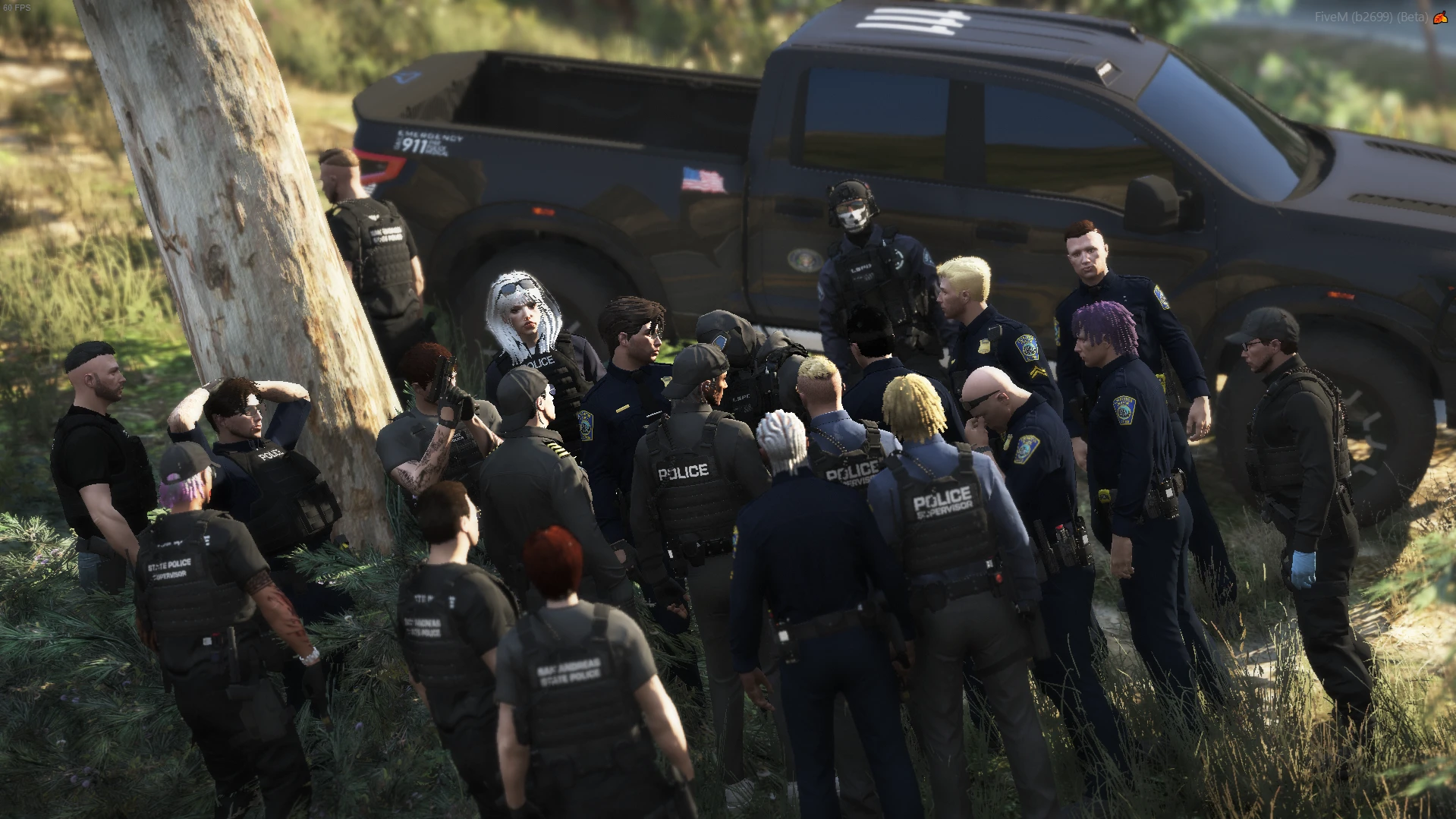 "LSPD" SASP ile Yürüttüğü Operasyondan Görüntüler.