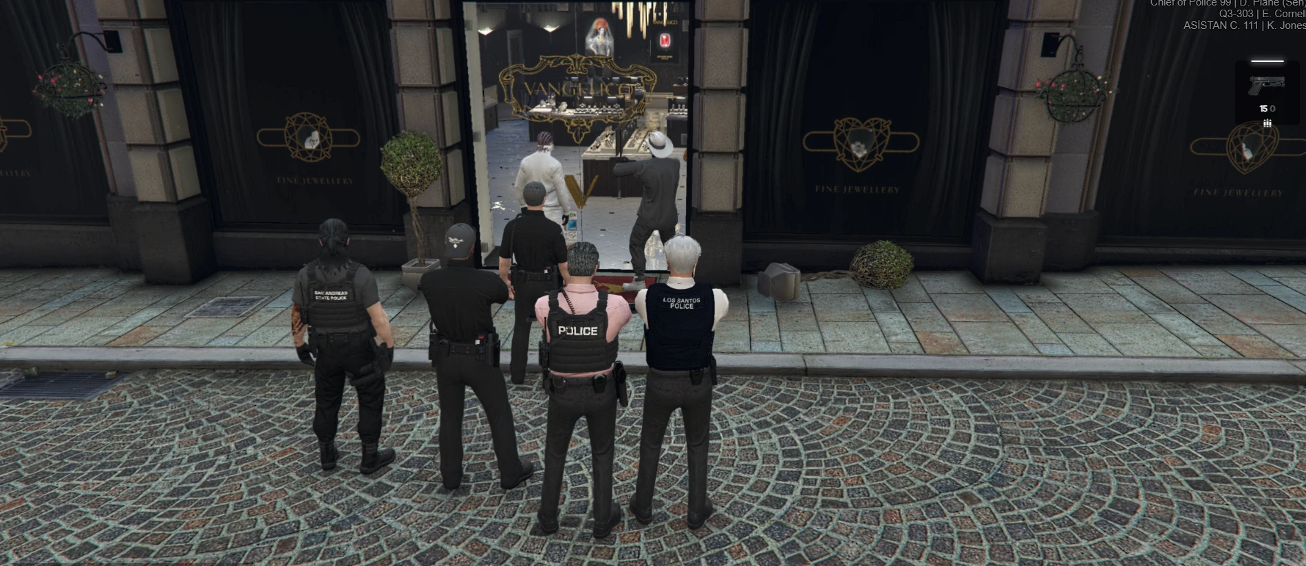 "LSPD" Kuyumcu Soygunundan Kareler.