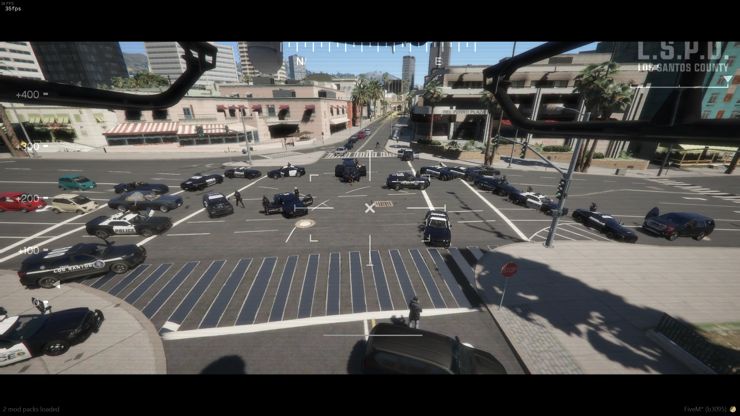 ''LSPD'' Canlı Bomba İhbar Bölgesinden Air İle Görüntüler