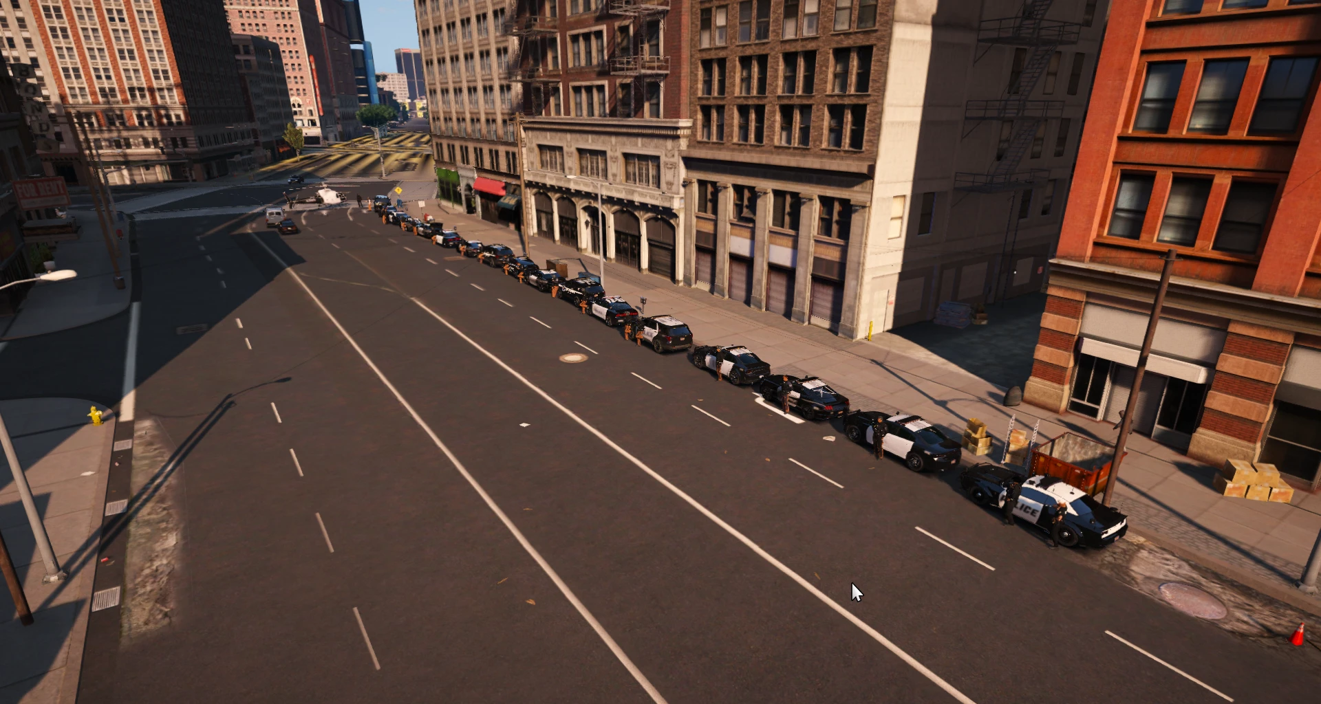 ''LSPD'' Eyalet Şef'i İle Şehirde Konvoy